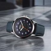 Titan Octane Men's Watch Analog Blue Dial with Black Leather Strap, 1806SL14